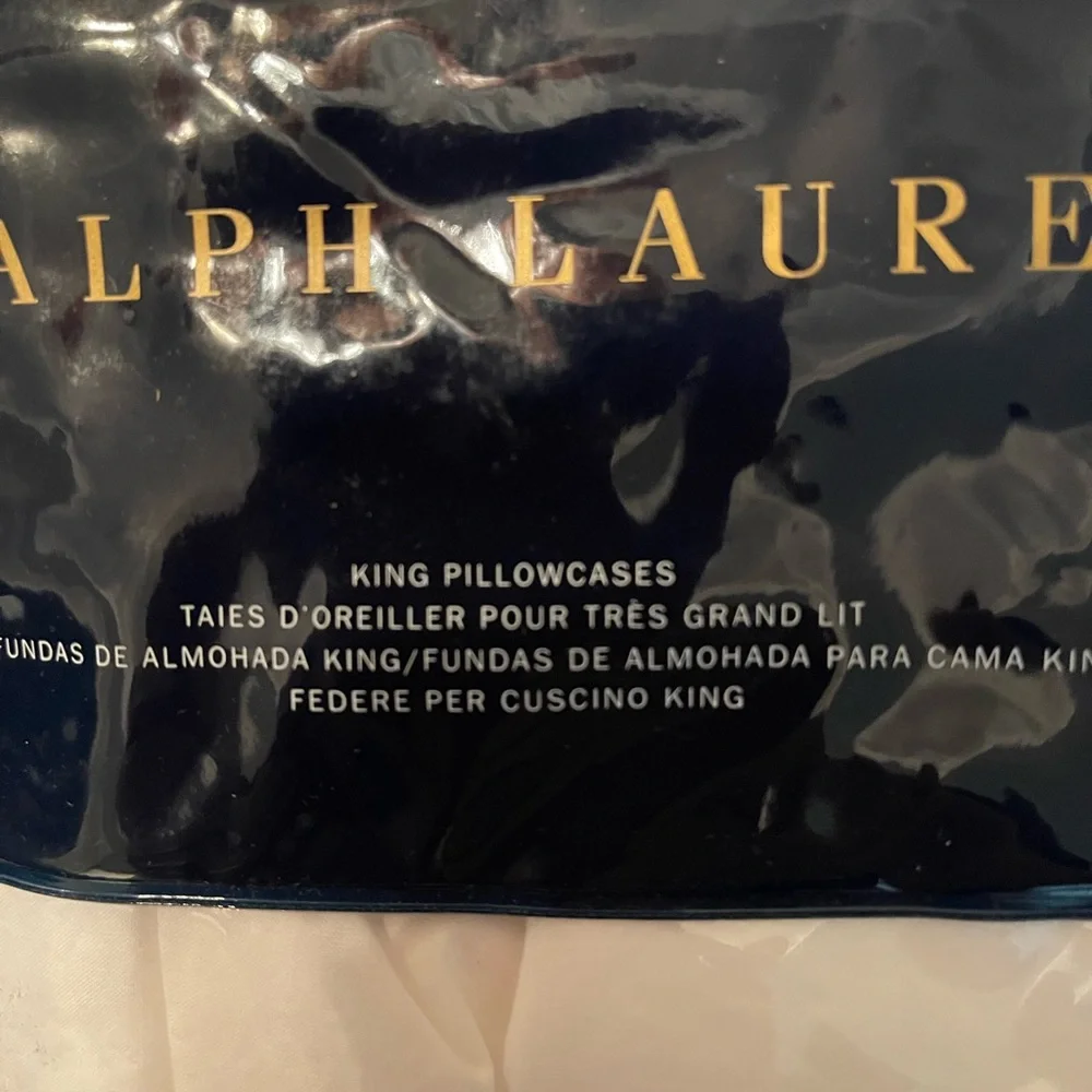 Ralph Lauren 100% Organic Sateen Border King Sham